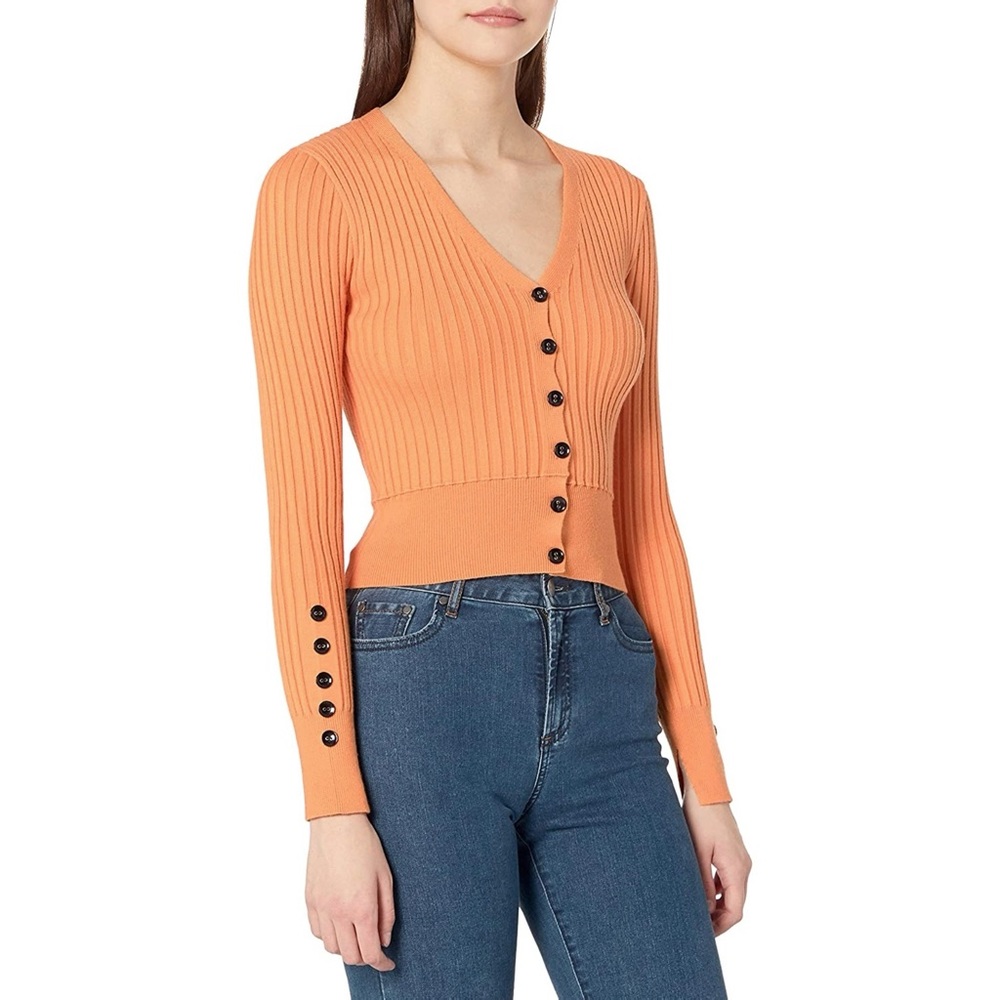 J.O.A. Ribbed Knit Buttondown Cardigan